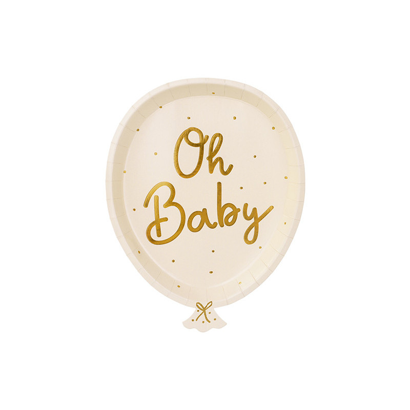 Talerzyki Oh baby, mix, 17.5x22 cm (1 op. / 6 szt.)