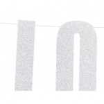 Baner Love, srebrny, 21x55cm