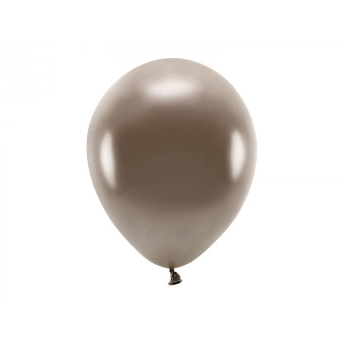 Balony Eco 30cm metalizowane, brązowy (1 op. / 10 szt.)