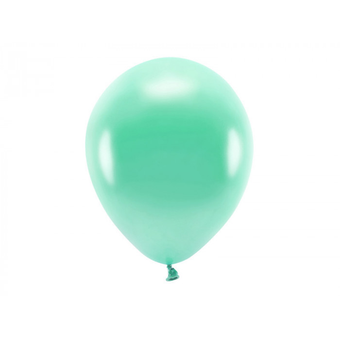 Balony Eco 30cm metalizowane, ciemna mięta (1 op. / 10 szt.)