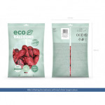 Balony Eco 30cm metalizowane, czerwony (1 op. / 100 szt.)