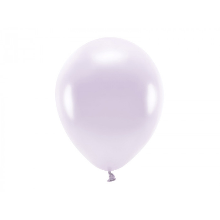 Balony Eco 30cm metalizowane, liliowy (1 op. / 10 szt.)