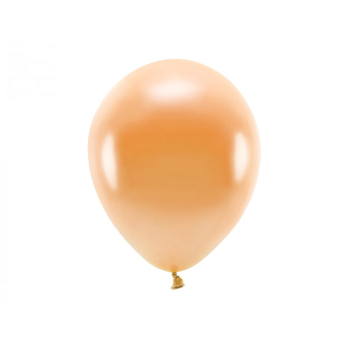 Balony Eco 30cm metalizowane, pomarańczowy (1 op. / 10 szt.)