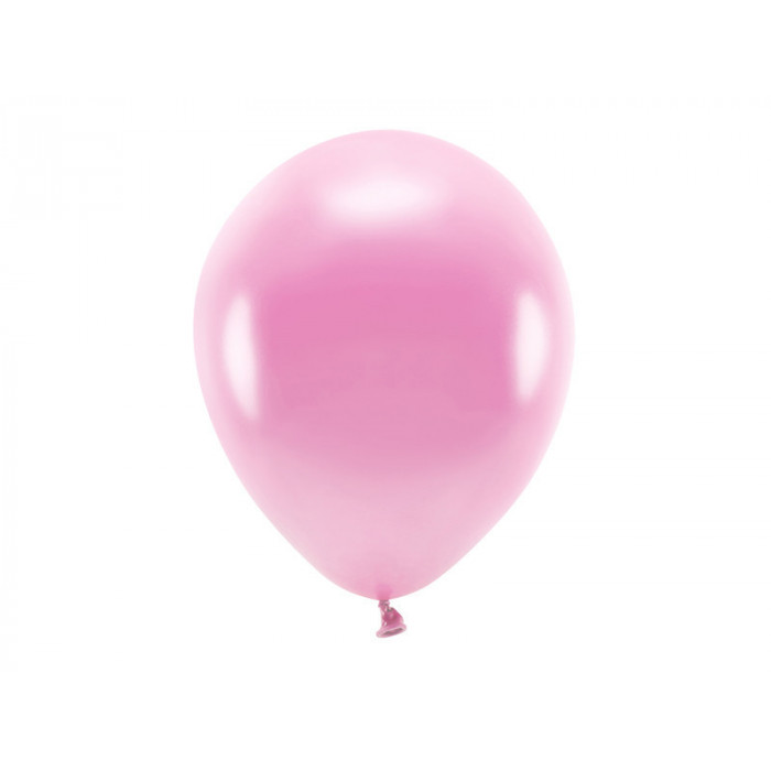 Balony Eco 30cm metalizowane, różowy (1 op. / 100 szt.)