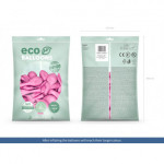 Balony Eco 30cm metalizowane, różowy (1 op. / 100 szt.)