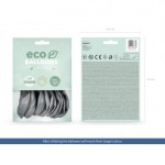 Balony Eco 30cm metalizowane, srebrny (1 op. / 10 szt.)