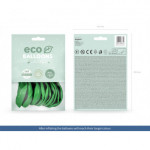 Balony Eco 30cm metalizowane, zielona trawa (1 op. / 10 szt.)