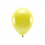 Balony Eco 30cm metalizowane, żółty (1 op. / 10 szt.)