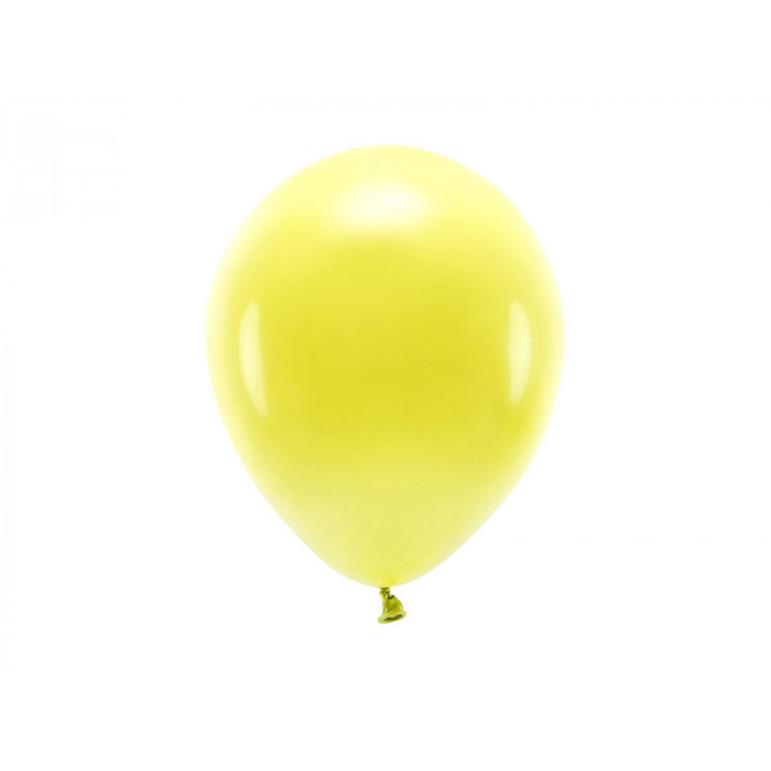 Balony Eco 26cm pastelowe, żółty (1 op. / 100 szt.)