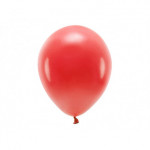 Balony Eco 30cm pastelowe, czerwony (1 op. / 10 szt.)