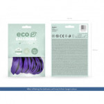 Balony Eco 30cm pastelowe, fiolet (1 op. / 10 szt.)