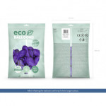 Balony Eco 30cm pastelowe, fiolet (1 op. / 100 szt.)