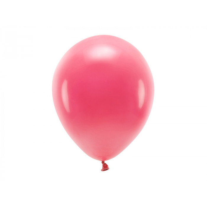 Balony Eco 30cm pastelowe, jasny czerwony (1 op. / 10 szt.)