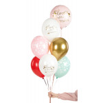 Balony 30 cm, Love you mom, mix (1 op. / 50 szt.)