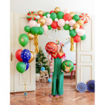 Balony 30 cm, Merry Christmas, mix (1 op. / 50 szt.)