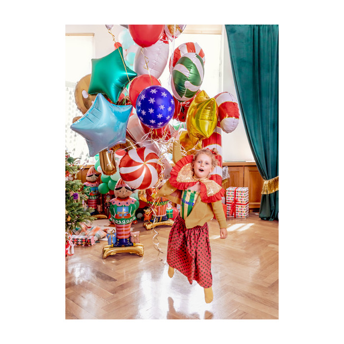 Balony 30 cm, Merry Christmas, mix (1 op. / 50 szt.)