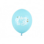 Balony 30 cm, Mom to Be, Pastel Light Blue (1 op. / 6 szt.)