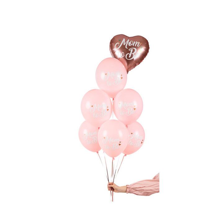 Balony 30 cm, Mom to Be, Pastel Pale Pink (1 op. / 50 szt.)