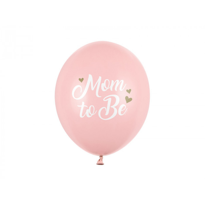 Balony 30 cm, Mom to Be, Pastel Pale Pink (1 op. / 6 szt.)