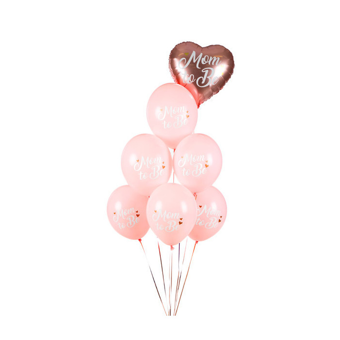 Balony 30 cm, Mom to Be, Pastel Pale Pink (1 op. / 6 szt.)