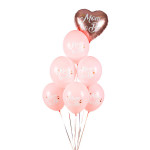 Balony 30 cm, Mom to Be, Pastel Pale Pink (1 op. / 6 szt.)