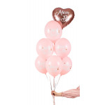 Balony 30 cm, Mom to Be, Pastel Pale Pink (1 op. / 6 szt.)