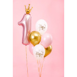 Balony 30 cm, One, Pastel Pure White (1 op. / 50 szt.)