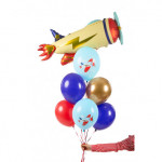 Balony 30 cm, Samolot, mix (1 op. / 6 szt.)