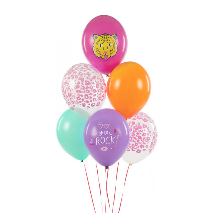 Balony 30 cm, You Rock, mix (1 op. / 6 szt.)