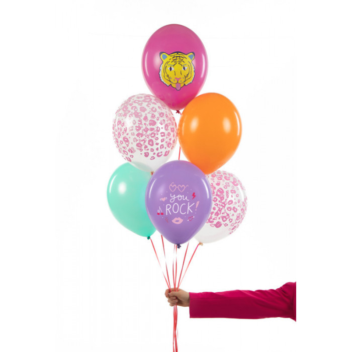 Balony 30 cm, You Rock, mix (1 op. / 6 szt.)