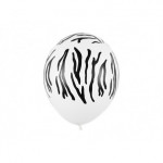 Balony 30 cm, Zebra, Pastel Pure White (1 op. / 50 szt.)