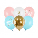 Balony 30cm, Boy or Girl, mix (1 op. / 6 szt.)