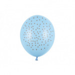 Balony 30cm, Kropki, Pastel Baby Blue (1 op. / 6 szt.)