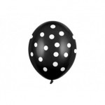 Balony 30cm, Kropki, Pastel Black (1 op. / 50 szt.)