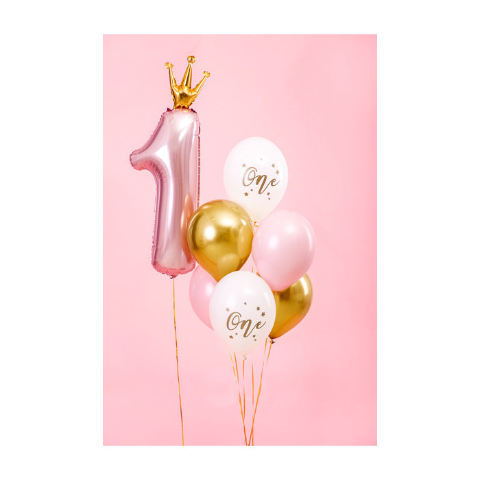 Balony 30cm, One, Pastel Pale Pink (1 op. / 6 szt.)