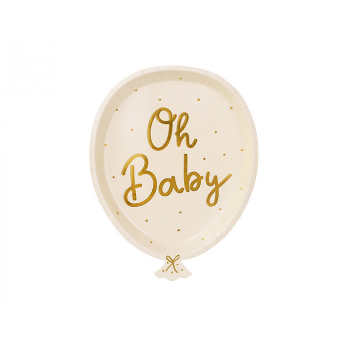 Talerzyki Oh baby, mix, 17.5x22 cm (1 op. / 6 szt.)