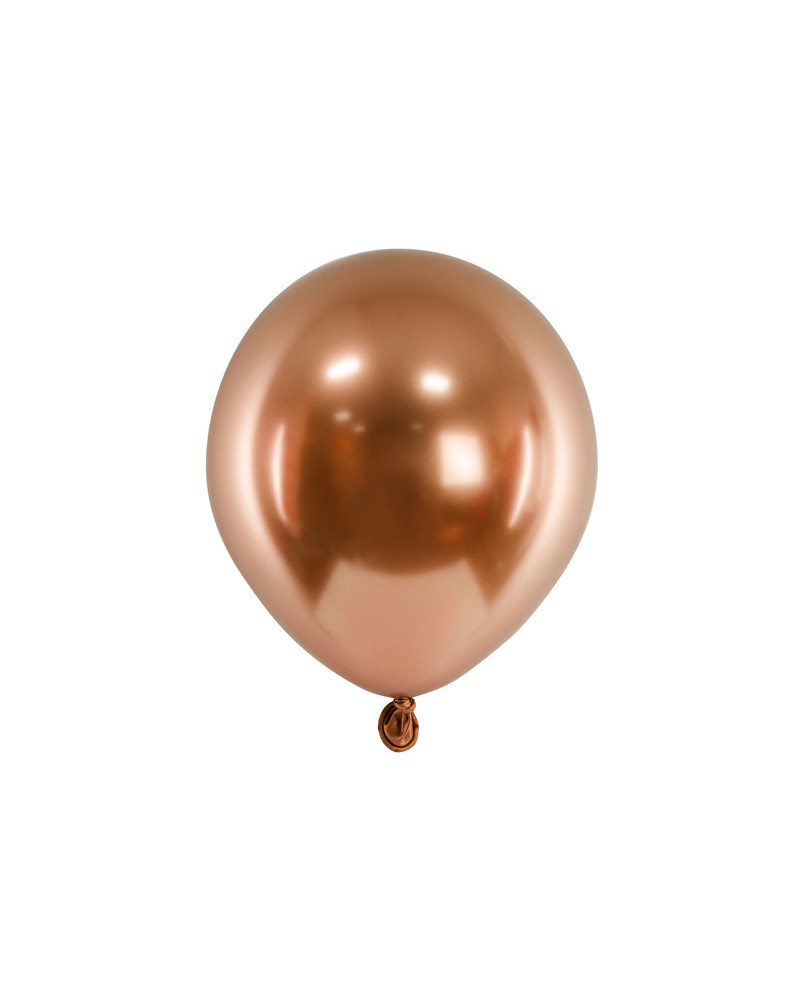 Balony Glossy 12 cm, miedziany (1 op. / 50 szt.)