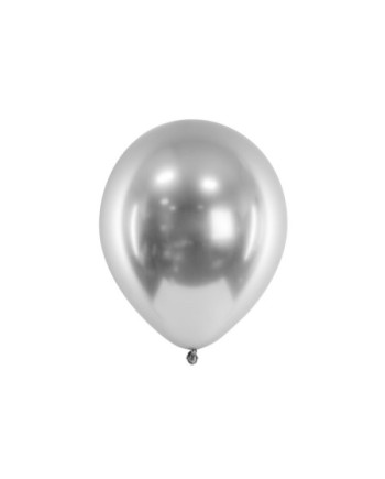 Balony Glossy 30 cm, srebrny (1 op. / 20 szt.)