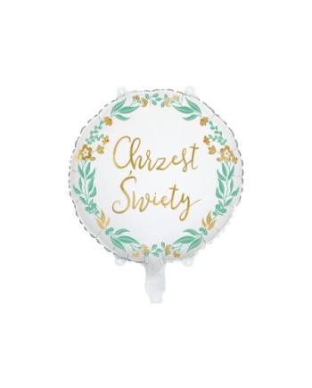 Balon foliowy Chrzest Święty, 45 cm, mix