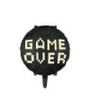 Balon foliowy Game over, 45 cm, czarny