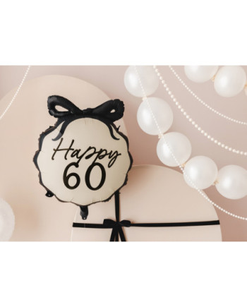 Balon foliowy pastylka Happy 60, 47,5x45 cm, mix