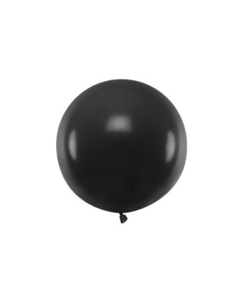 Balon okrągły 60 cm, Pastel Black