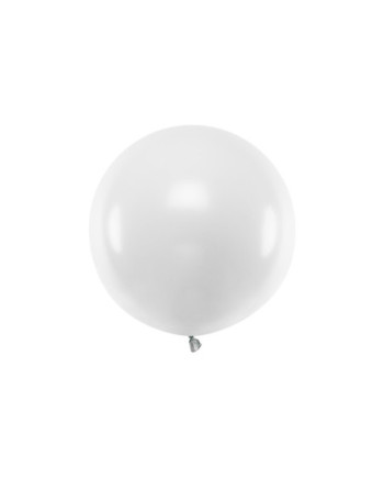 Balon okrągły 60 cm, Pastel Pure White