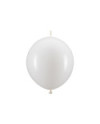 Balony z łącznikiem, 33 cm, biały (1 op. / 20 szt.)