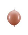 Balony z łącznikiem, 33 cm, brudny róż (1 op. / 20 szt.)