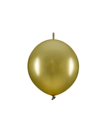 Balony z łącznikiem, 33 cm, złoty (1 op. / 20 szt.)