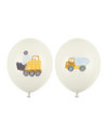 Balony 30 cm, Pojazdy budowlane, mix (1 op. / 50 szt.)