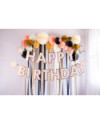 Baner papierowy Happy Birthday, mix, 220x14.5 cm