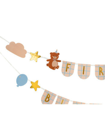 Baner First Birthday z misiami, 2,55 m