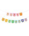 Baner papierowy Happy Birthday, mix, 163x12 cm